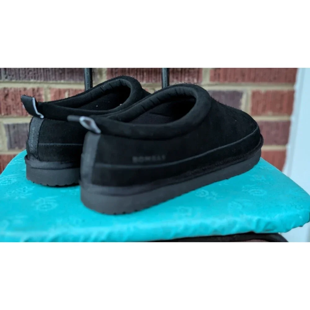 Bombas Saturday Suede Slip-On Men's Casual Shoes- Black Suede - Size 12